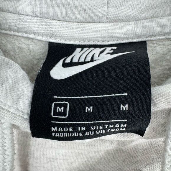 Nike Gray Hoodie Long-Sleeved Graphic Pull-Over Hoodie Medium - Picture 5 of 7